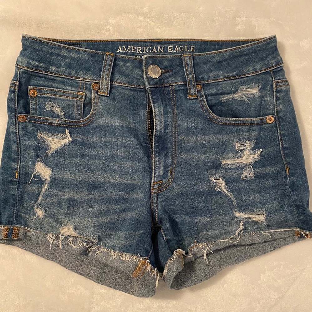 American Eagle High Rise Jean Shorts
